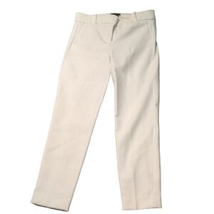 J. Crew Ivory Cameron Cropped Slim Pants In Four-Season Stretch Size 6 Tall